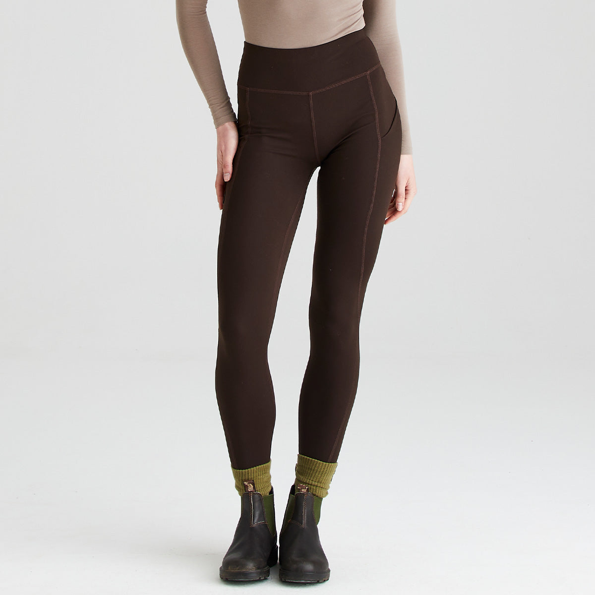 Ridgeline women's Infinity Leggings Deep Bark, front view