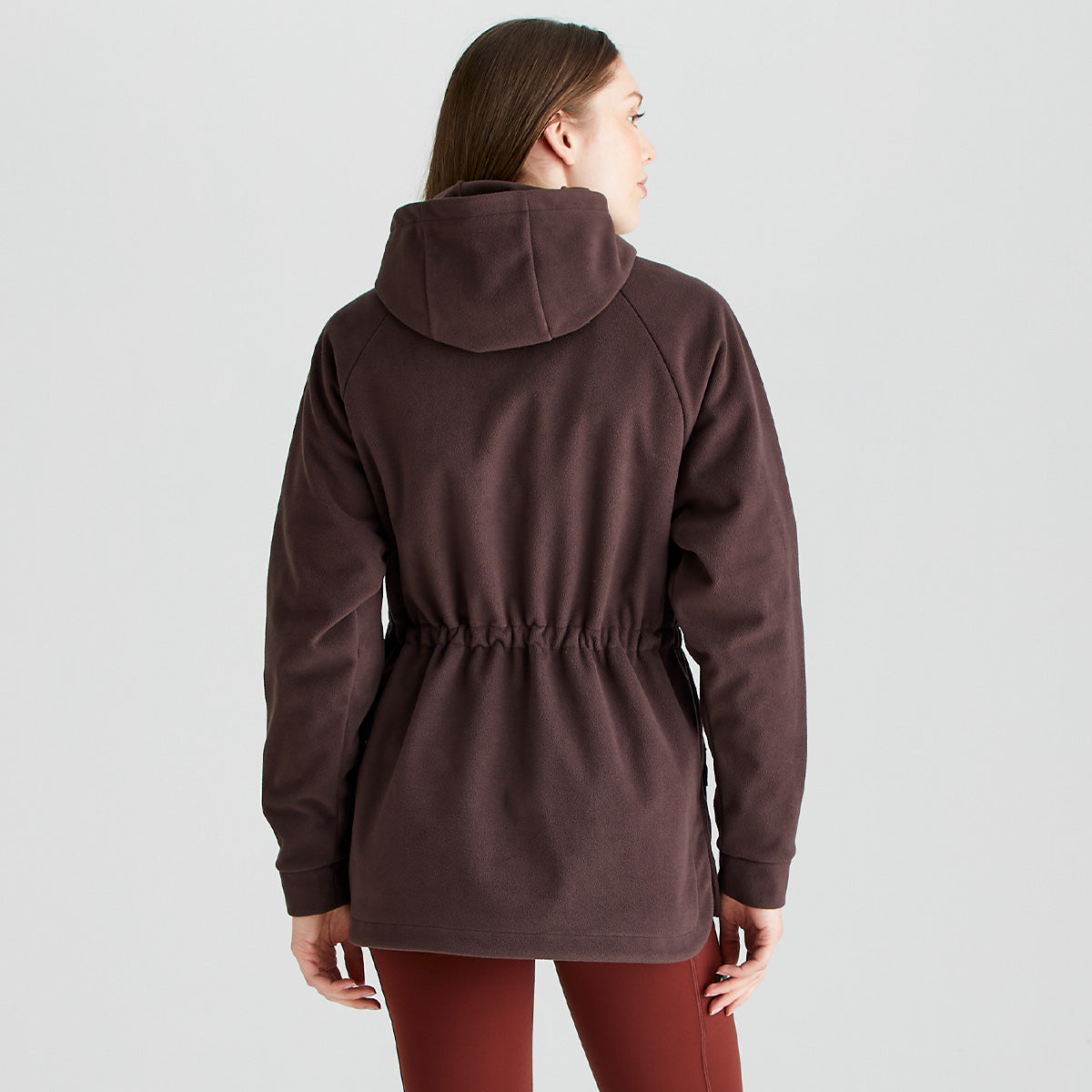 Ridgeline women's Malin Smock Deep Bark, back view