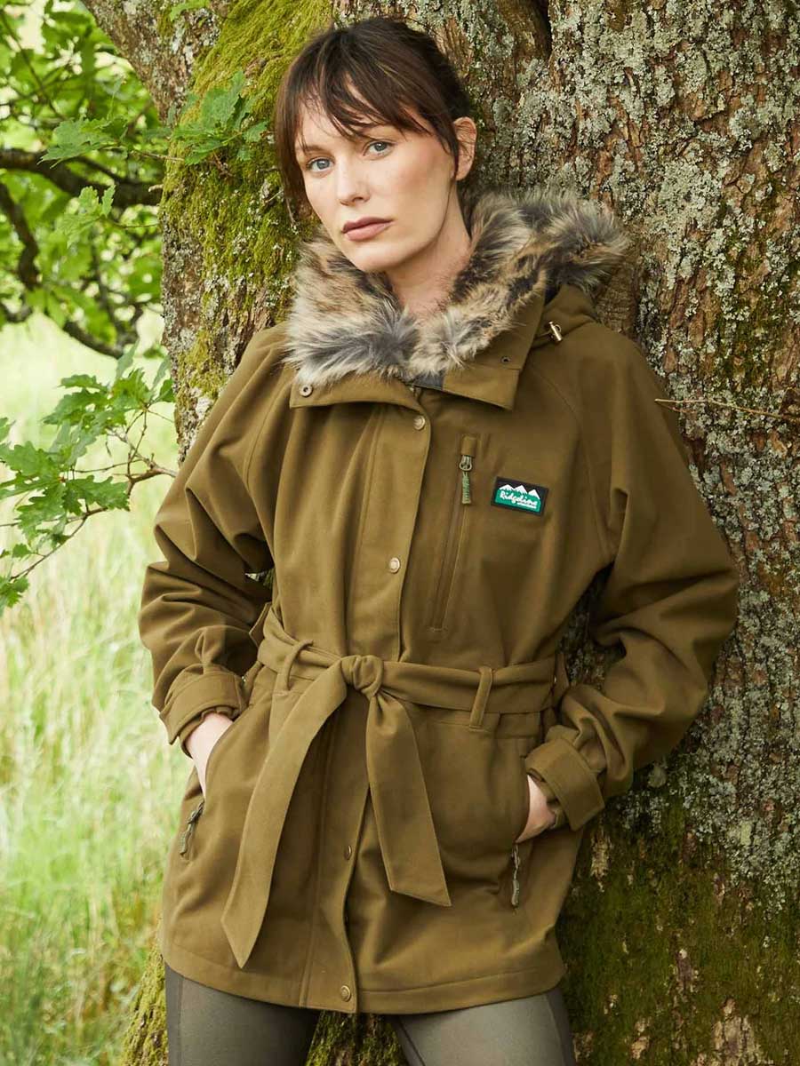 RIDGELINE Womens Monsoon Nordic Jacket - Teak