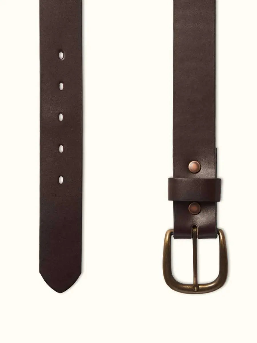 RM WILLIAMS Traditional Belt - Men's CB436 Leather 1.5" - Chestnut