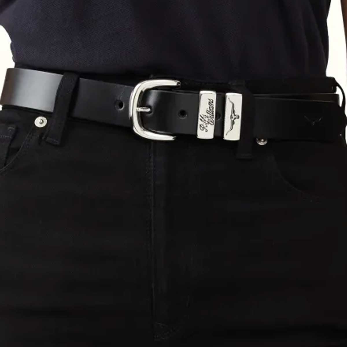 RM Williams - 1.25" Leather 3 Piece Belt Solid Hide
