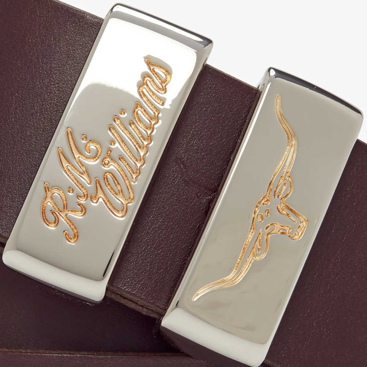 RM WILLIAMS Jerrawa Belt - Men's CB583 Leather 1.5" - Chestnut