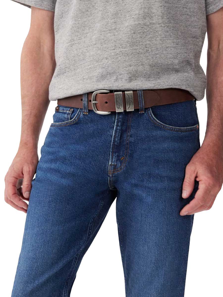RM WILLIAMS Drover 1.5" Belt - Mens - Bark