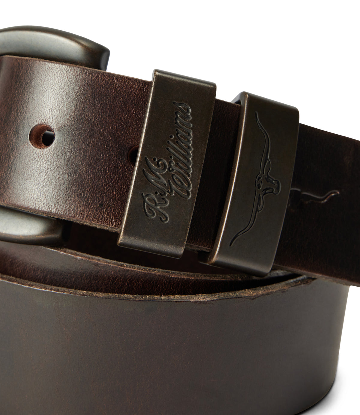 RM Williams Drover Belt in Walnut - view 4