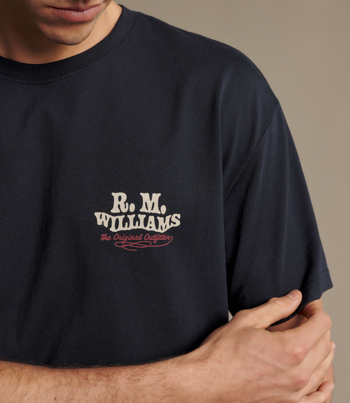 RM Williams Kandos t-shirt - Navy, product view 4