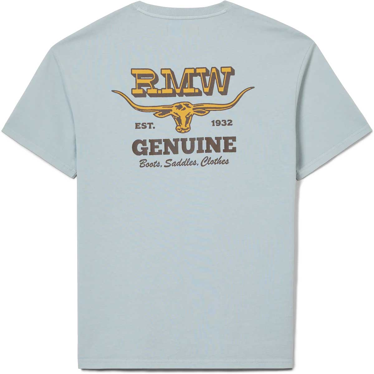 RM WILLIAMS Louth T-Shirt - Men's Crew Neck - Salt