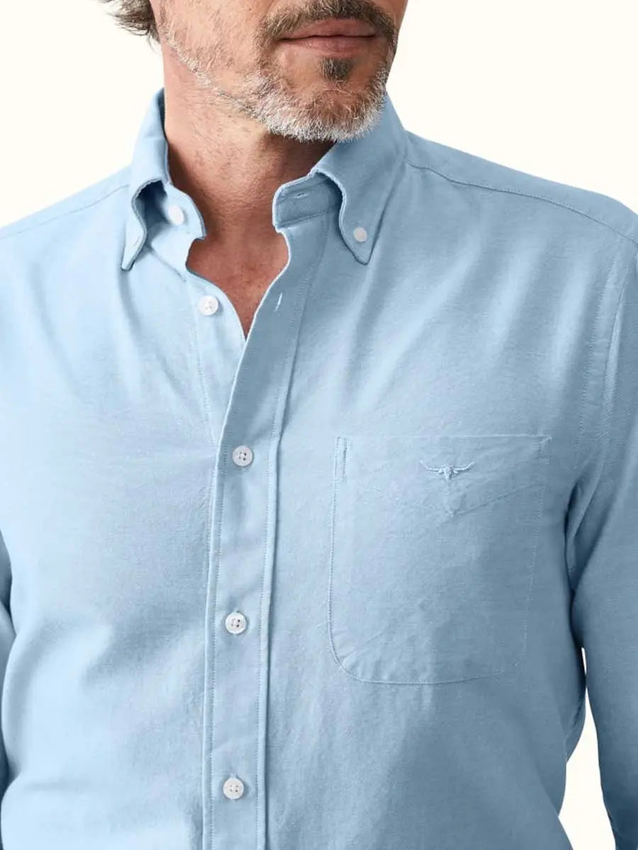 RM WILLIAMS Collins Oxford Button Down Shirt - Men's - Blue RM Williams