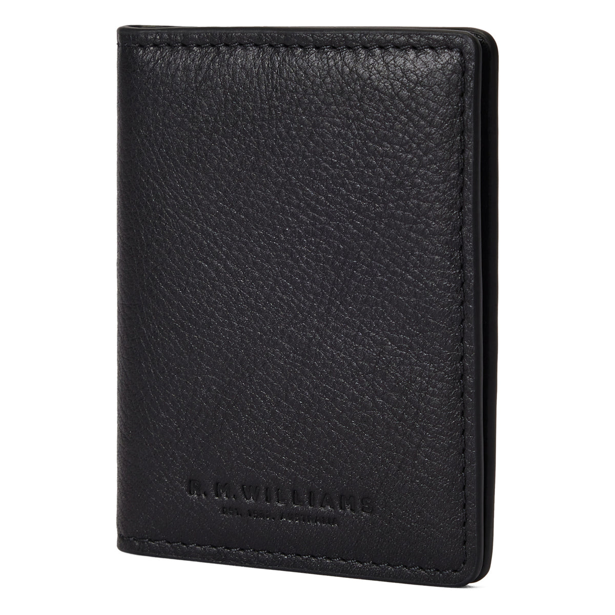 RM Williams Farrier Fold Leather Cardholder - Black
