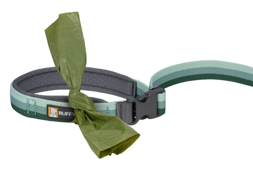 RUFFWEAR Roamer Bungee Dog Running Lead - River Rock Green Ruffwear