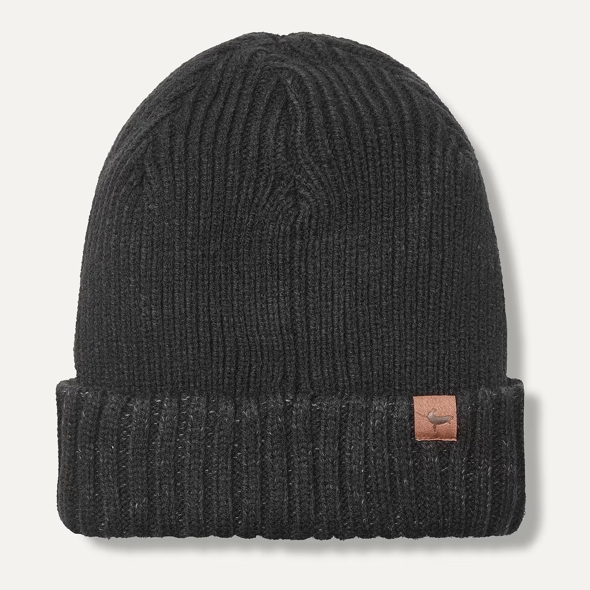 SEALSKINZ Bacton Waterproof Cold Weather Roll Cuff Beanie Hat - Black