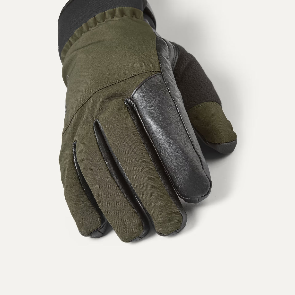 SEALSKINZ Fordham Waterproof All Weather Hunting Gloves - Olive Green & Black