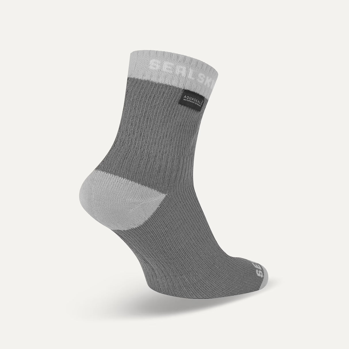 SEALSKINZ Wretham Waterproof Warm Weather Ankle Length Socks - Grey