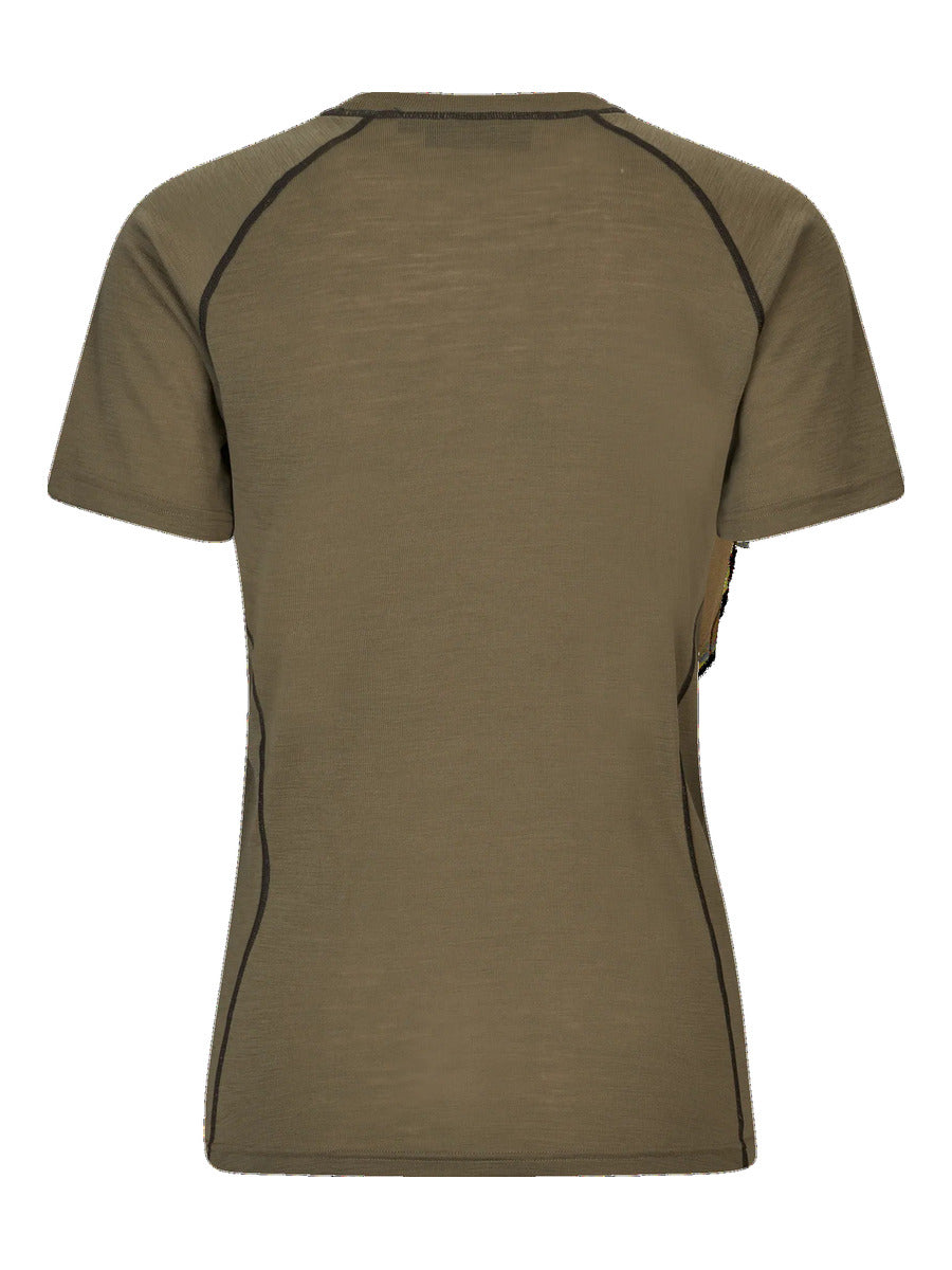 SEELAND Apex Aia Merino T-Shirt - Womens - Covert Green