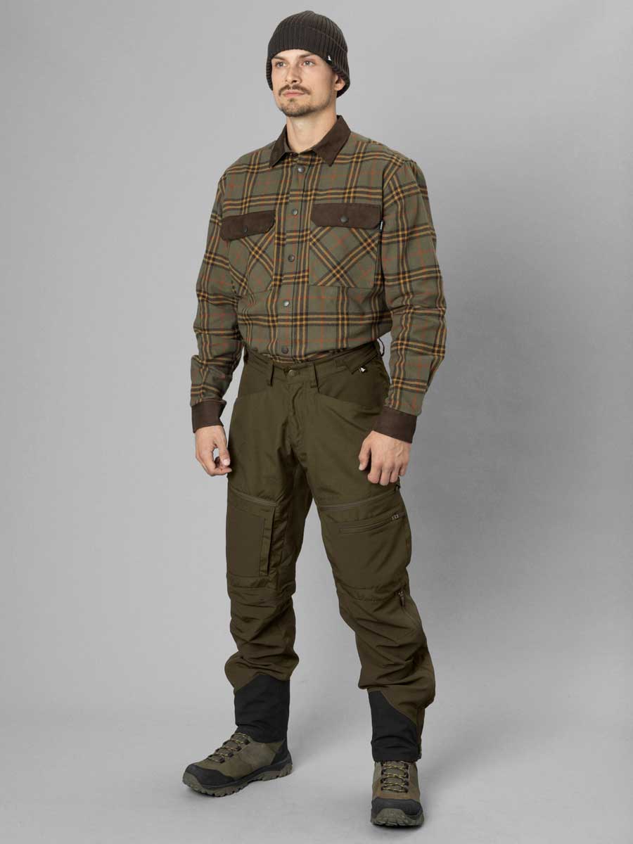 SEELAND Banff Shirt - Mens - Grape Leaf/Terracotta Check Seeland