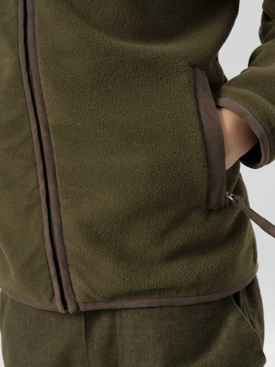 SEELAND Bolt Junior Fleece Jacket - Kids - Pine Green Melange