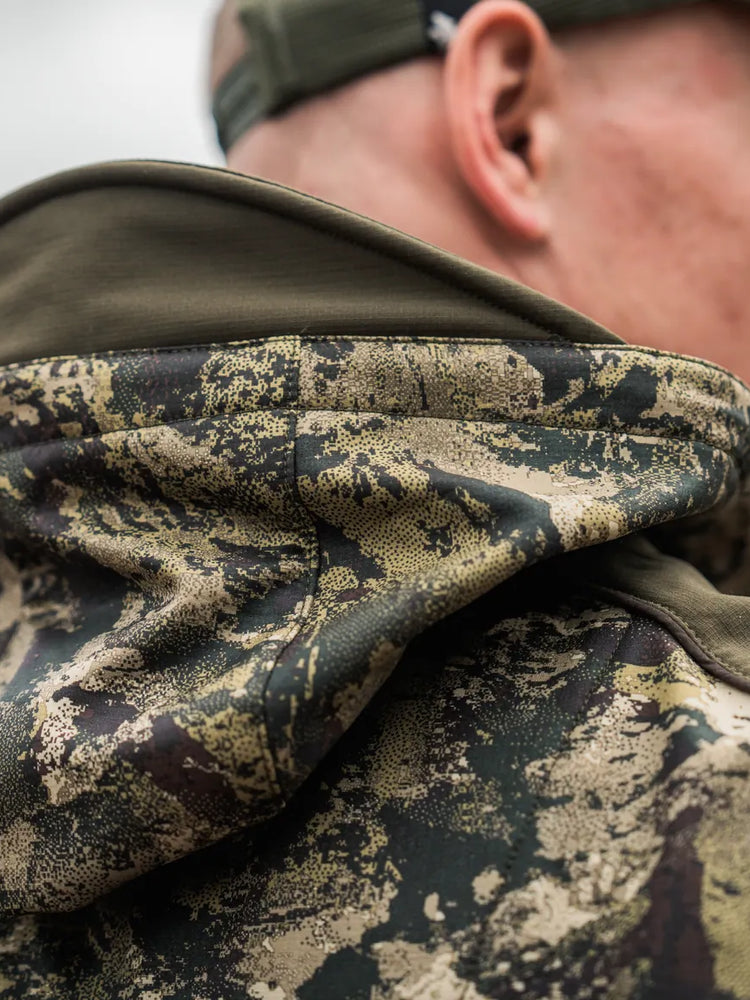 SEELAND Chaser Aero Camo Jacket - Mens - InVis MPC Green - hood fabric detail