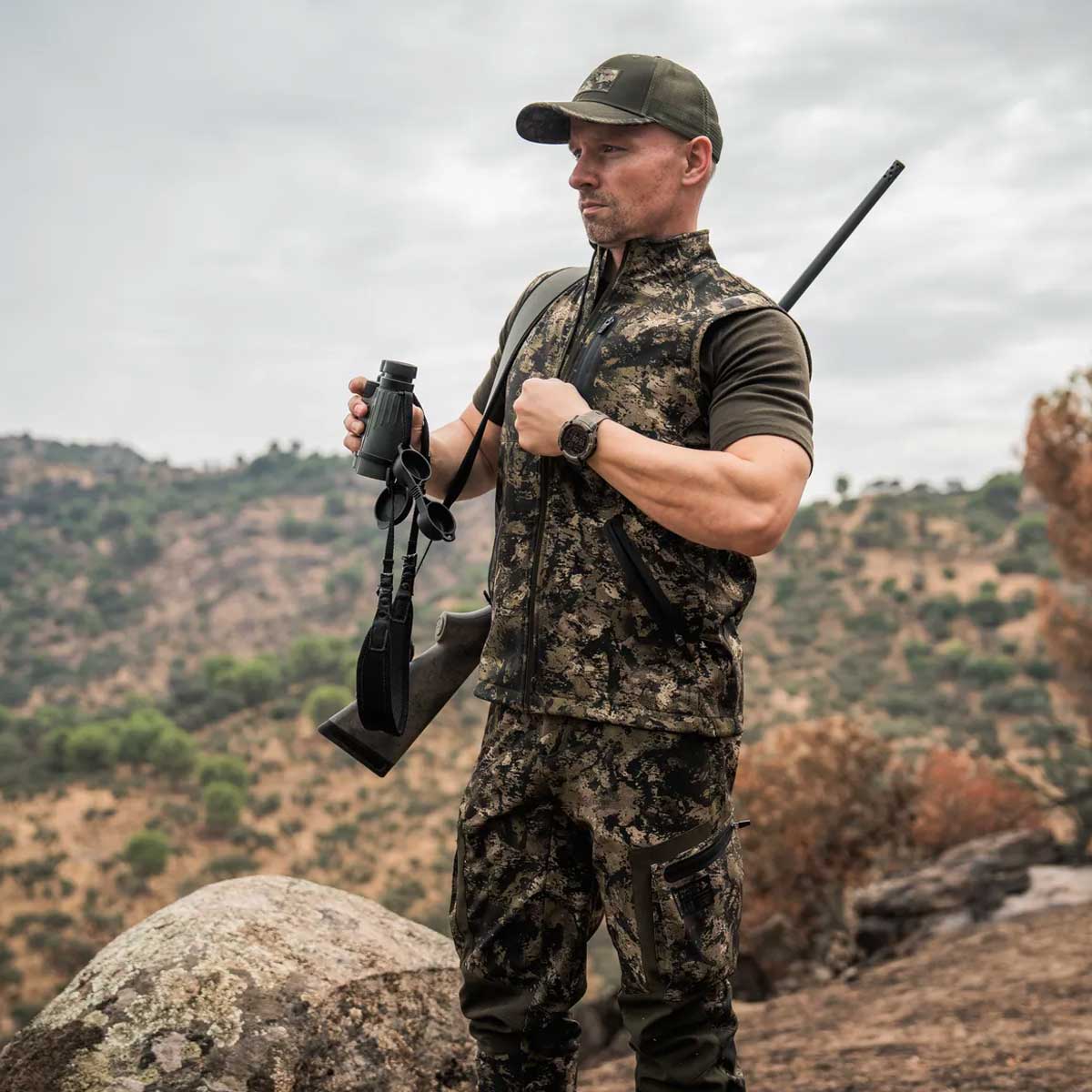 SEELAND Chaser Aero Waistcoat - Mens - InVis MPC Green Camo