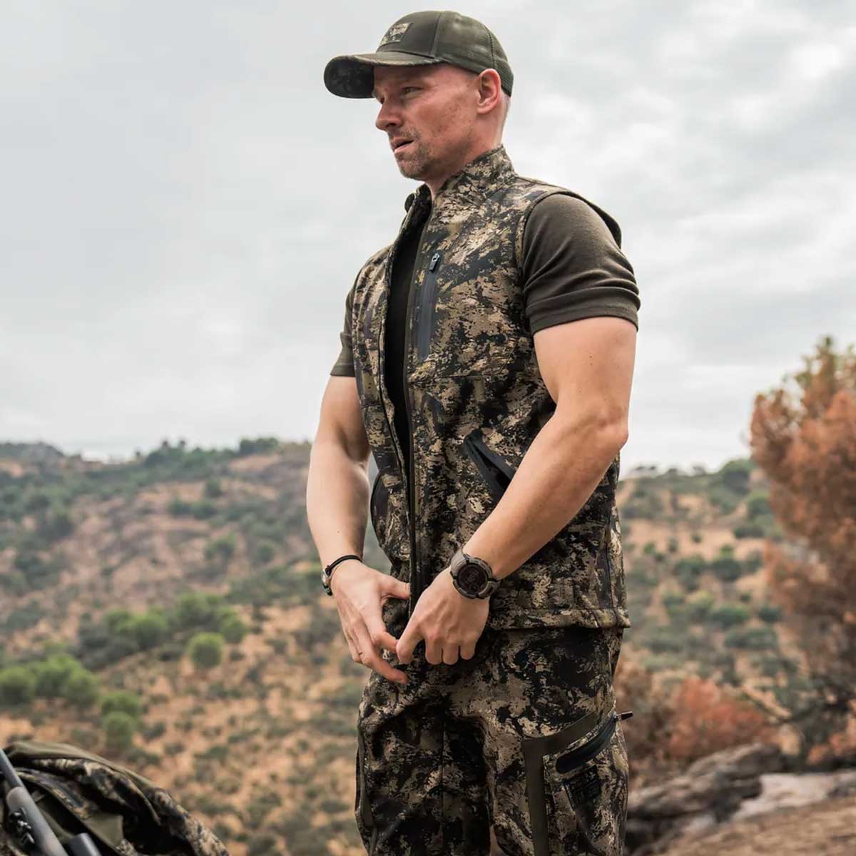 SEELAND Chaser Aero Waistcoat - Mens - InVis MPC Green Camo