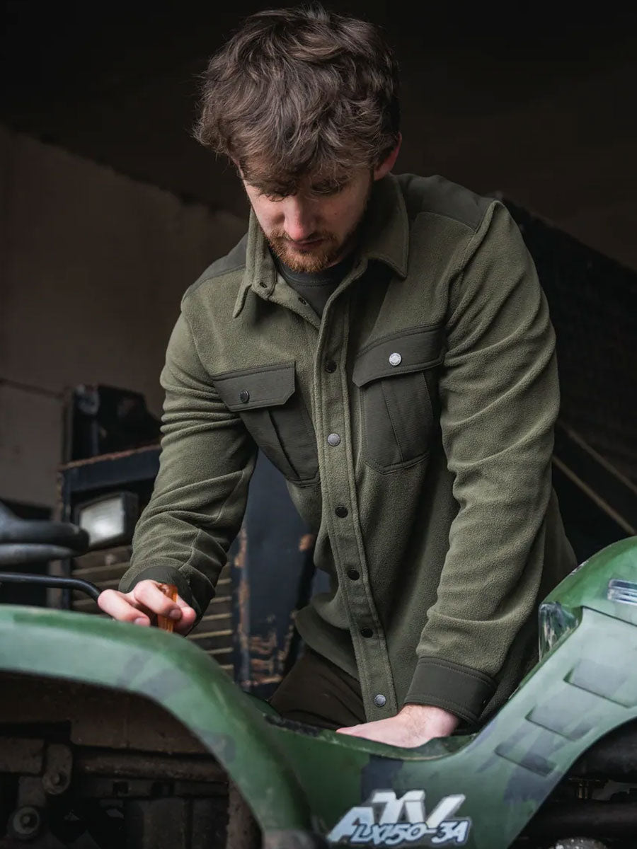 SEELAND Gust Fleece Shirt - Mens - Grape Leaf