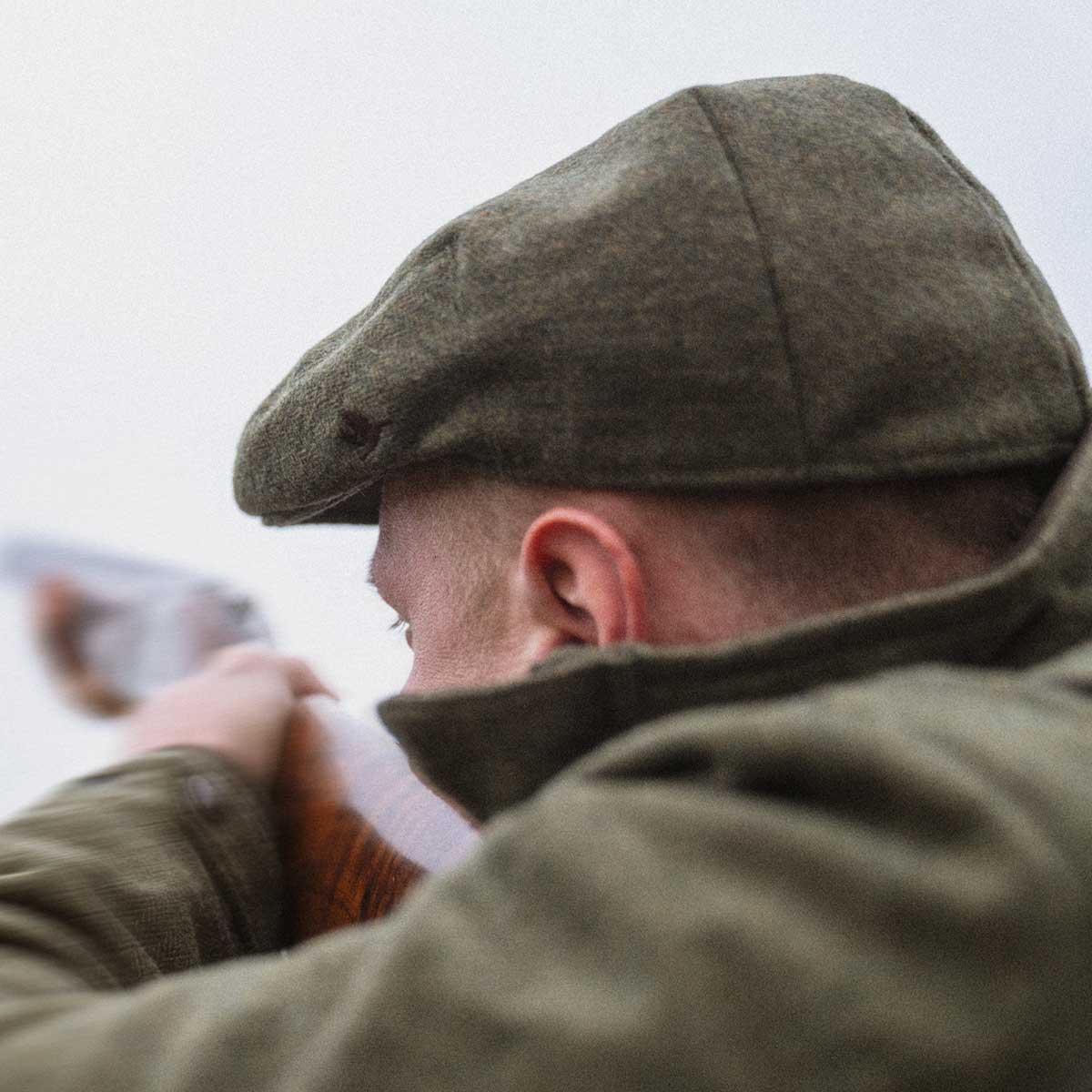 SEELAND Hillside Sixpence Flat Cap - Moss Green