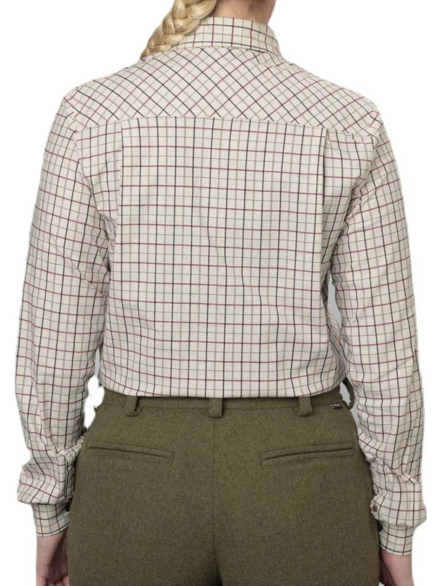 SEELAND Kerry Shooting Shirt - Women's - Cabernet / Blue Check