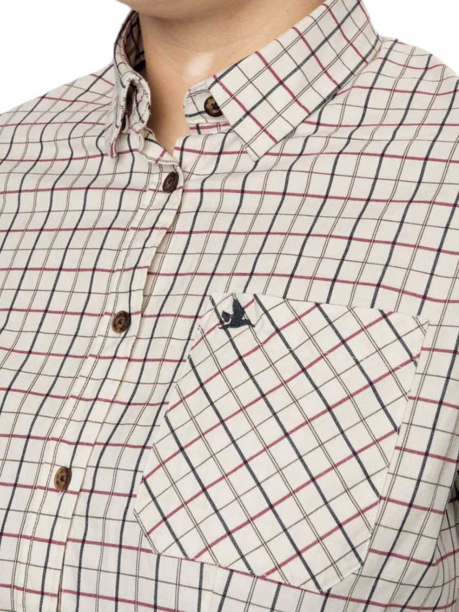 SEELAND Kerry Shooting Shirt - Women's - Cabernet / Blue Check