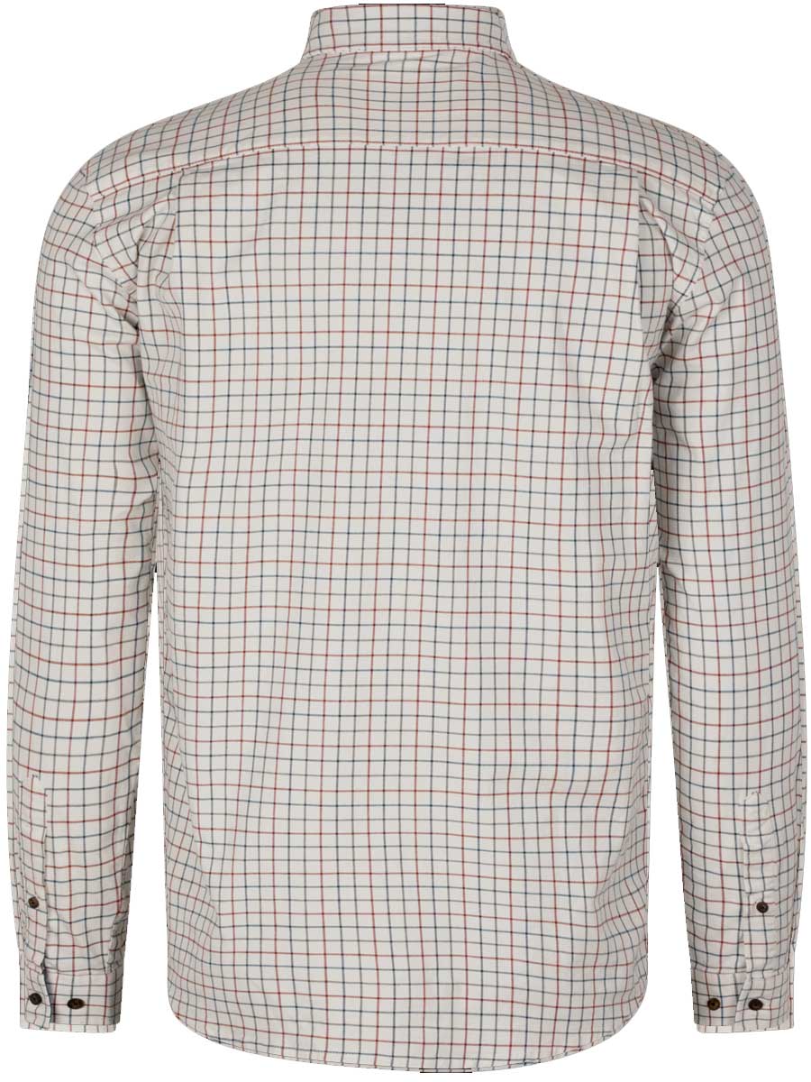 SEELAND Oxford Shooting Shirt - Mens - Grape Leaf/Terracotta Check