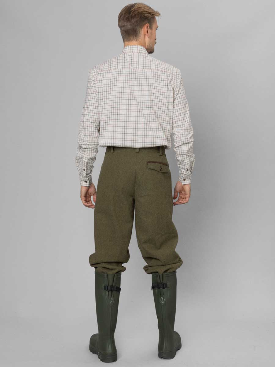 SEELAND Oxford Shooting Shirt - Mens - Grape Leaf/Terracotta Check