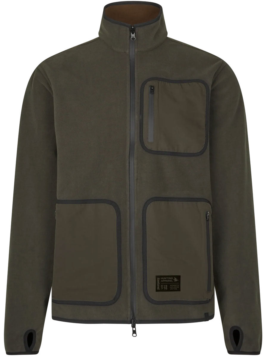 SEELAND Rogue Solid Reversible Fleece - Mens - Grizzly / Demitasse Brown