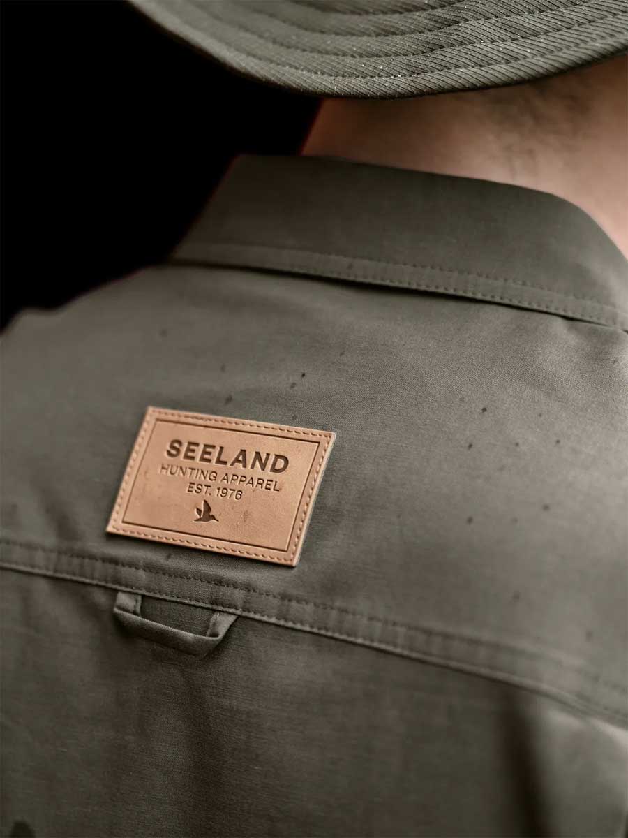 SEELAND Selous Long Sleeved Cargo Shirt - Mens - Grape Leaf