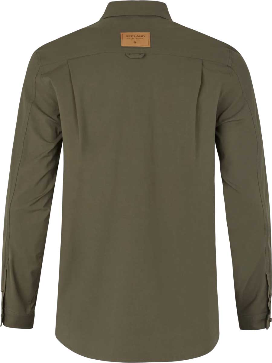 SEELAND Selous Long Sleeved Cargo Shirt - Mens - Grape Leaf