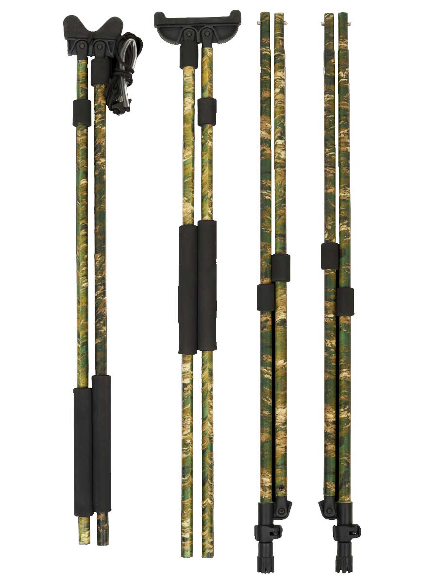 SEELAND Shooting Stick - Lightweight 4 Legged- Aluminium - InVis Green