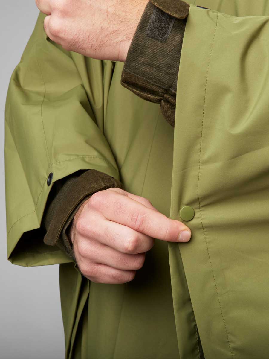 SEELAND Taxus Packable Rain Poncho - Martini Olive Seeland