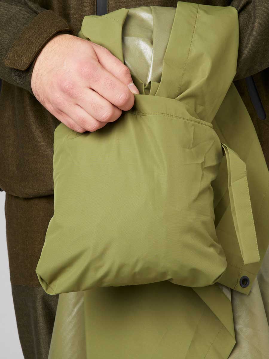 SEELAND Taxus Packable Rain Poncho - Martini Olive Seeland