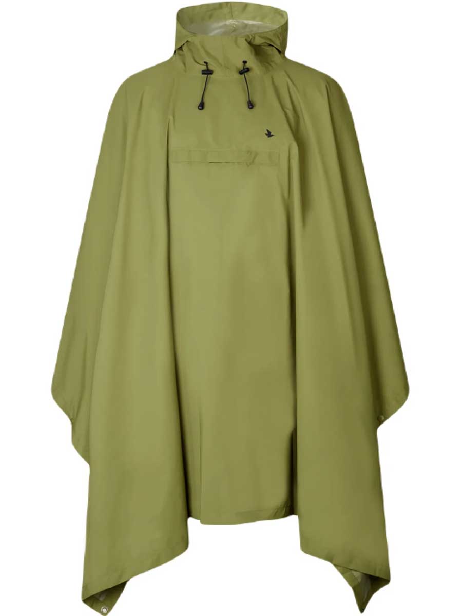 SEELAND Taxus Packable Rain Poncho - Martini Olive Seeland