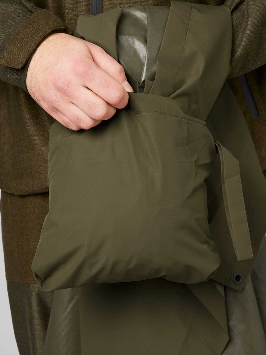 SEELAND Taxus Packable Rain Poncho - Pine Green Seeland