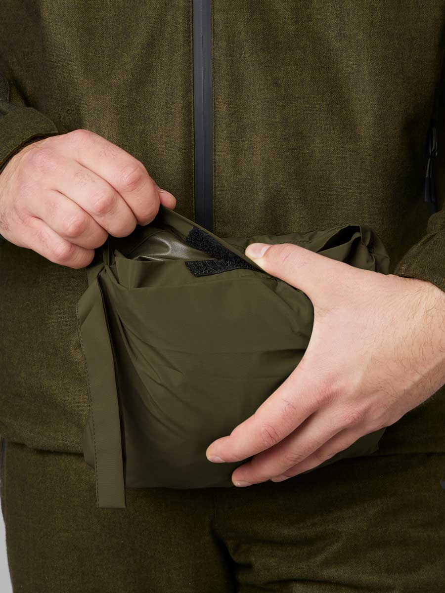 SEELAND Taxus Packable Rain Poncho - Pine Green Seeland