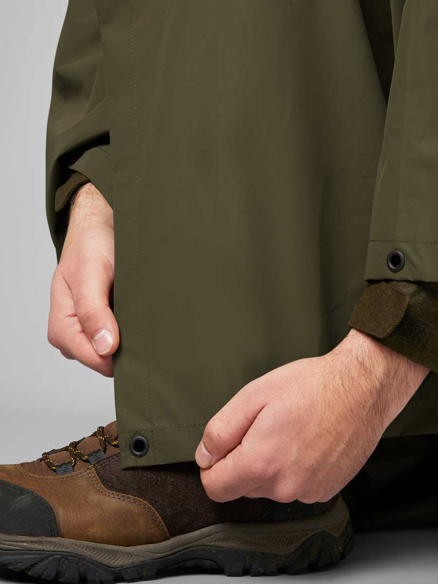 SEELAND Taxus Packable Rain Poncho - Pine Green Seeland