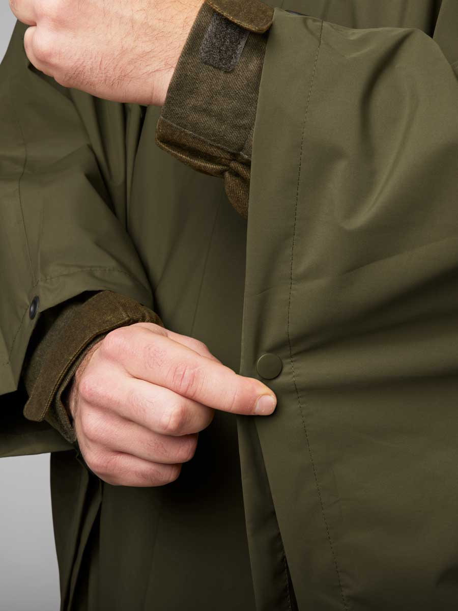 SEELAND Taxus Packable Rain Poncho - Pine Green Seeland