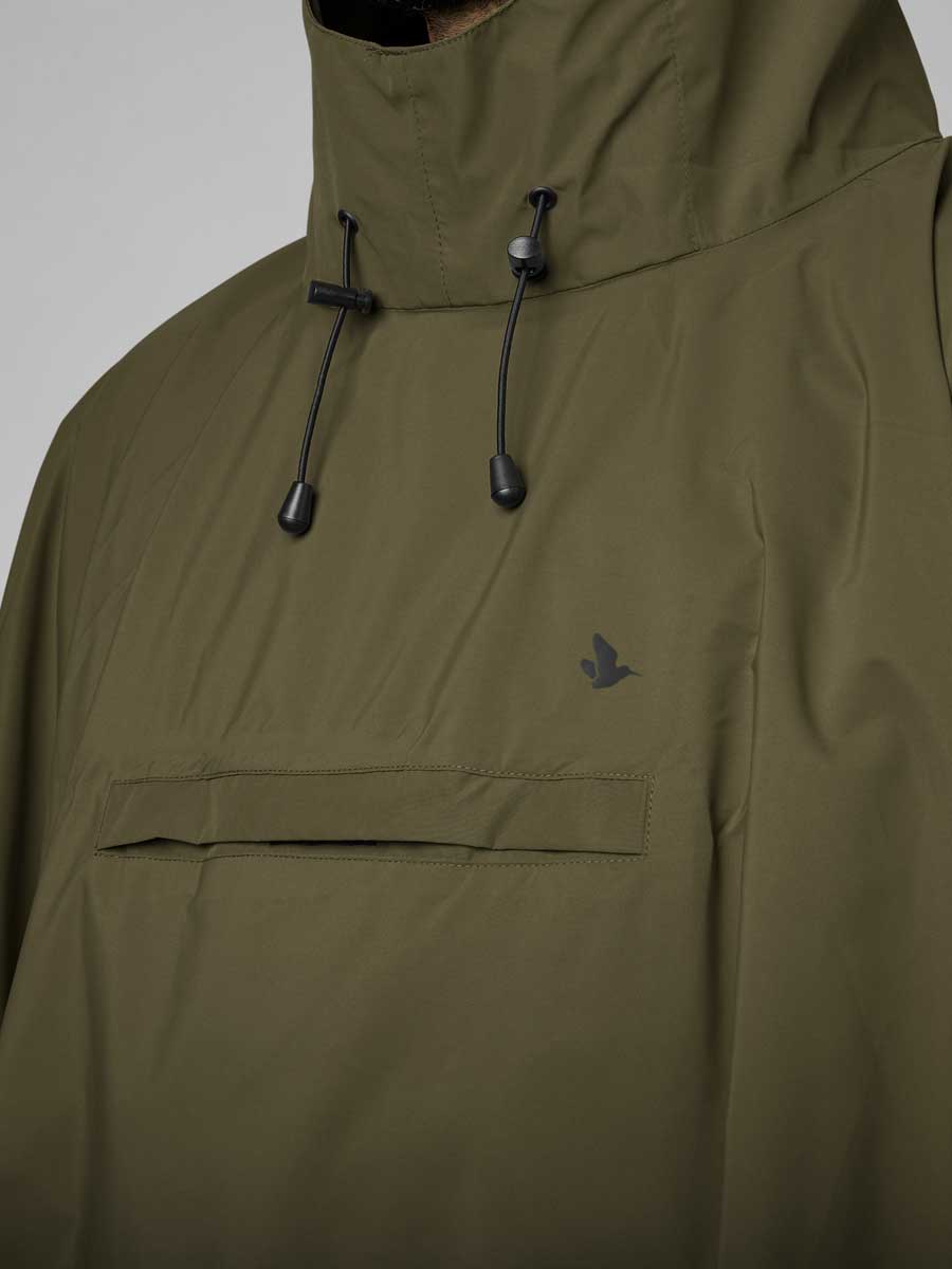 SEELAND Taxus Packable Rain Poncho - Pine Green Seeland