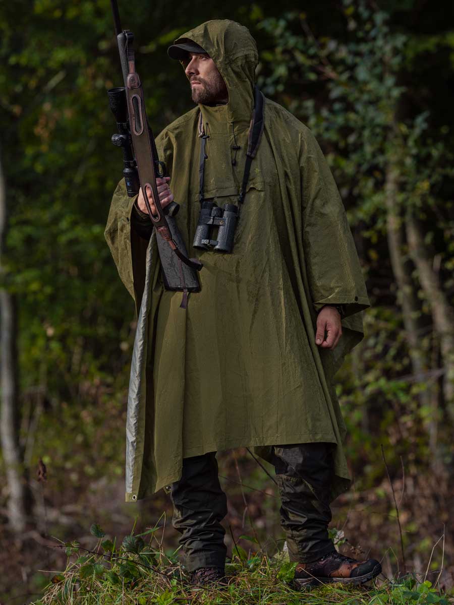 SEELAND Taxus Rain Poncho - Pine Green