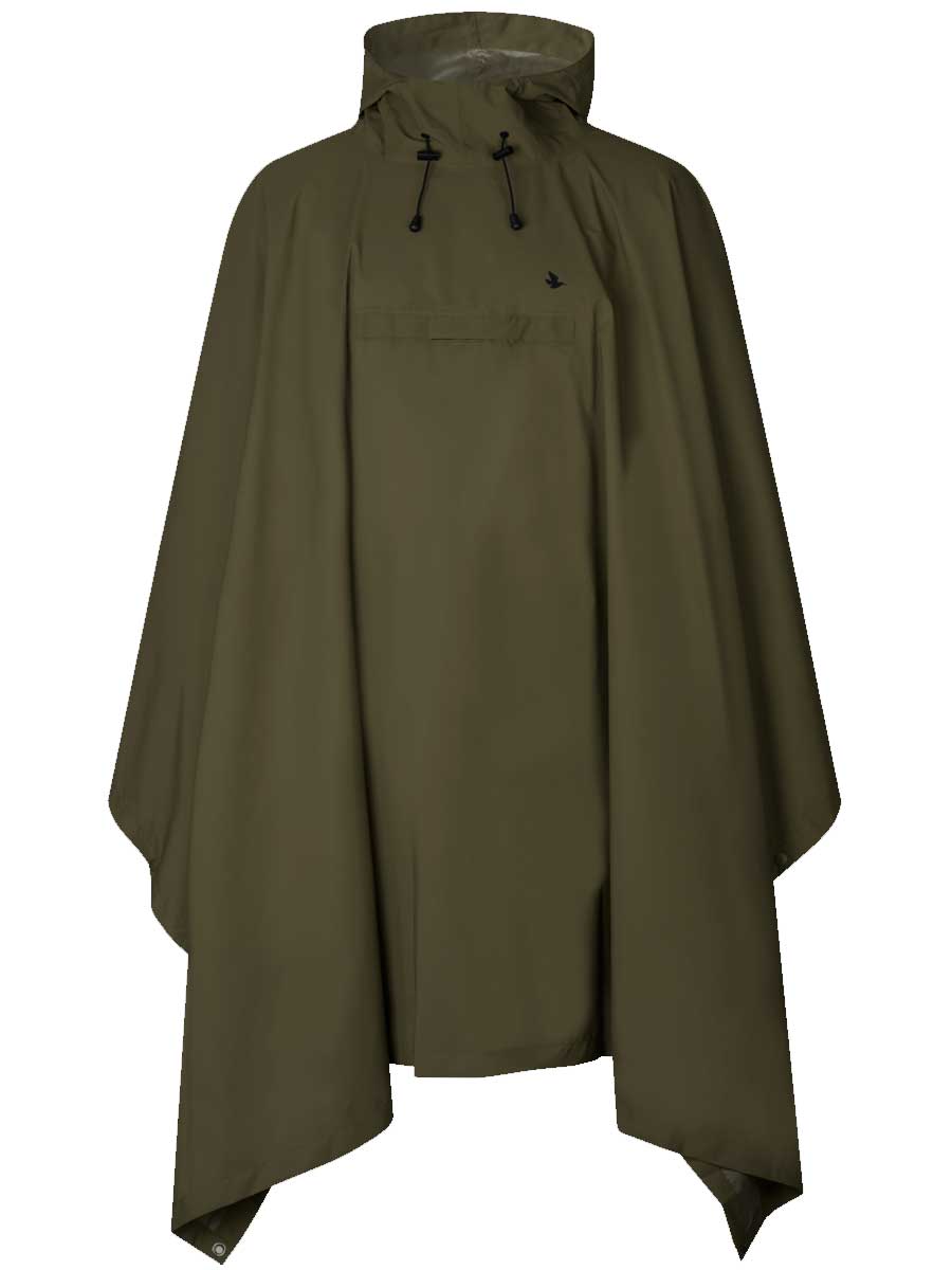 SEELAND Taxus Packable Rain Poncho - Pine Green Seeland
