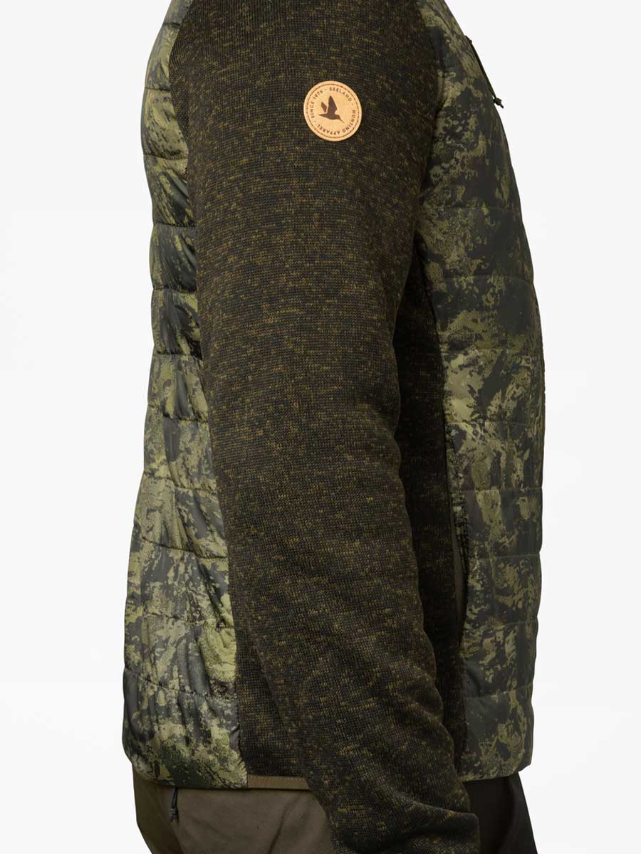 SEELAND Theo Hybrid Camo Jacket - Mens - Pine green & InVis green