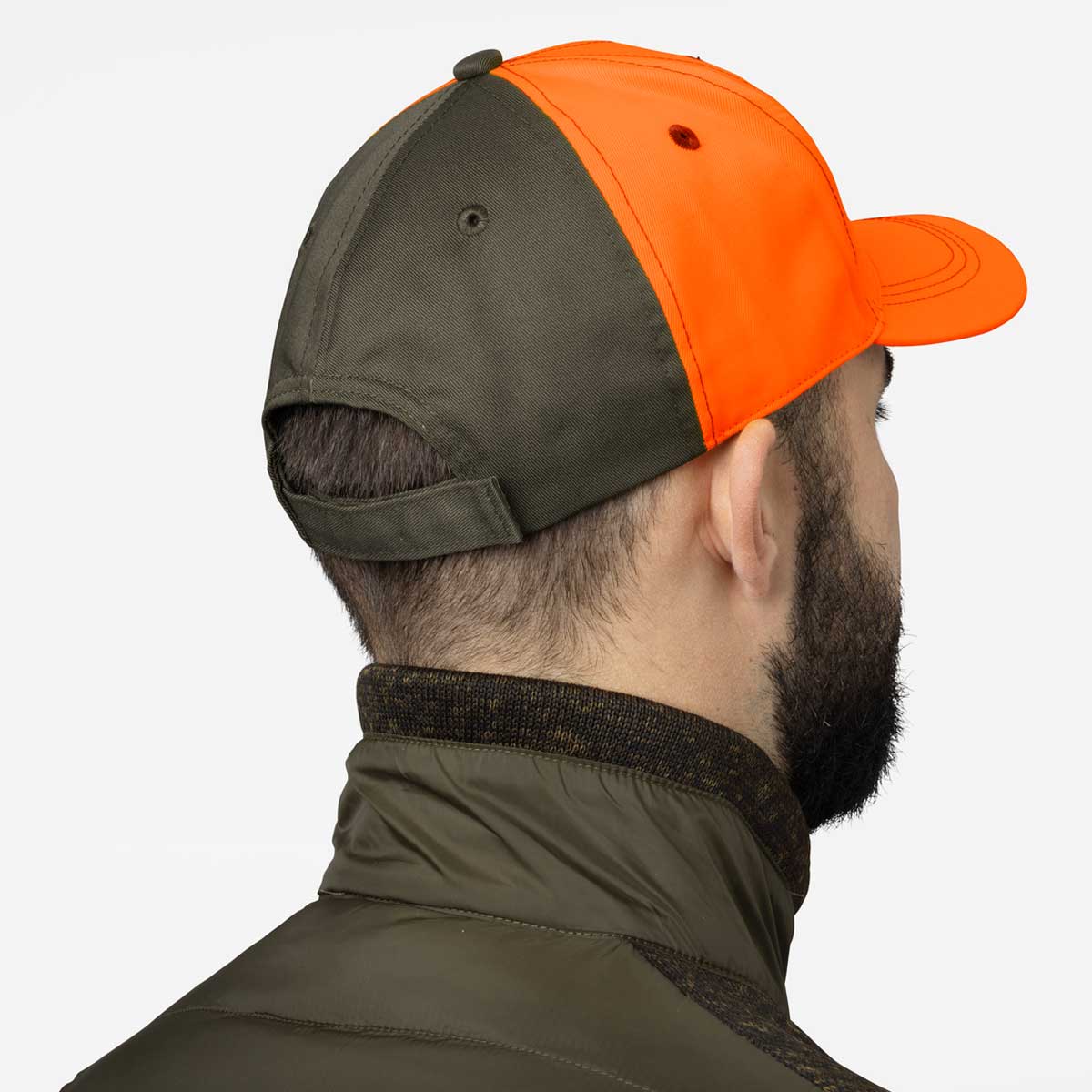SEELAND Venture Cap - Pine Green/Hi-Vis Orange