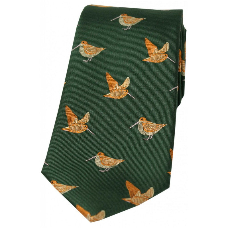SOPRANO Woodcocks Silk Country Tie - Country Green Soprano
