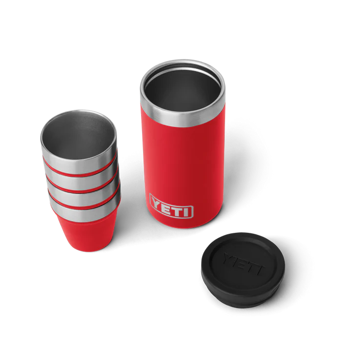 YETI Shot Glasses With Carrying Case - Rescue Red