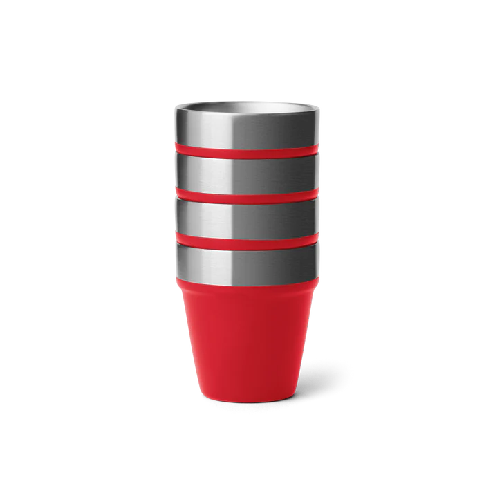 YETI Shot Glasses With Carrying Case - Rescue Red