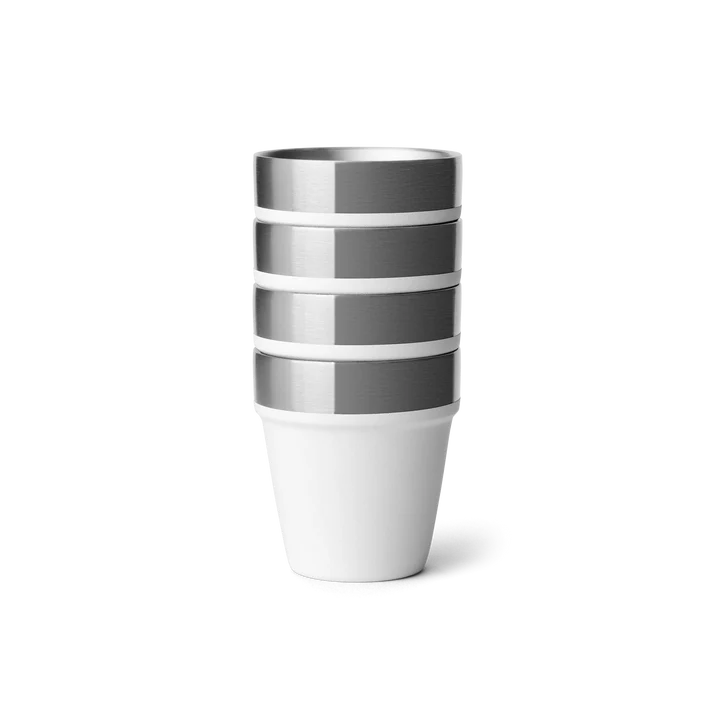 YETI Shot Glasses With Carrying Case - White