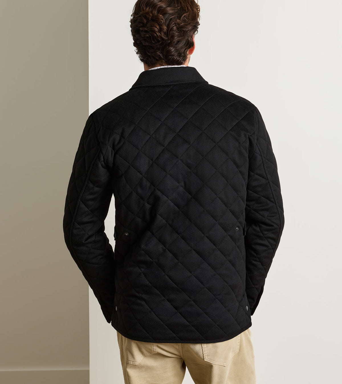 Peter Millar 25th Anniversary Cashmere Suffolk Jacket in Black - rear