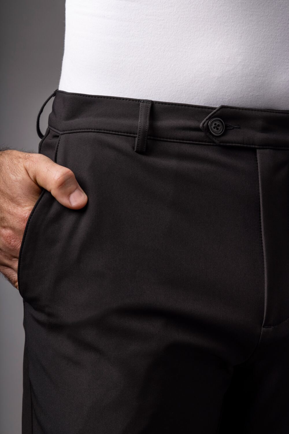 SUNDERLAND Morzine Technical Lightweight Showerproof Golf Trousers - Mens - Black Sunderland